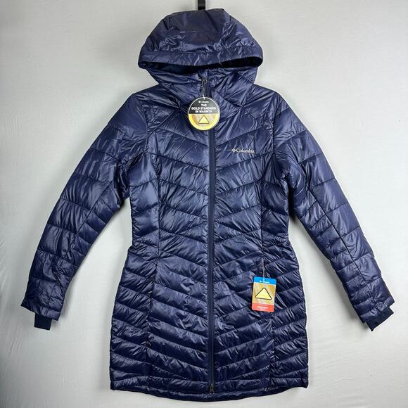 Columbia Joy Peak Mid Hooded Jacket Women’s Small Puffer Parka - Picture 1 of 7